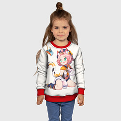 Свитшот детский Diona Katzlein Cocktail, цвет: 3D-красный — фото 2