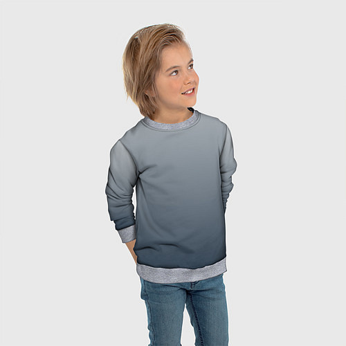 Детский свитшот GRADIENT 50 SHADES OF GREY / 3D-Меланж – фото 3