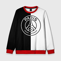 Свитшот детский ФК ПСЖ PSG BLACK & WHITE, цвет: 3D-красный