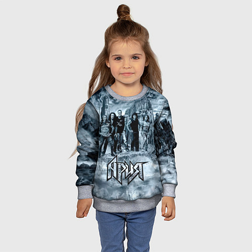 Детский свитшот Группа Ария / 3D-Меланж – фото 4