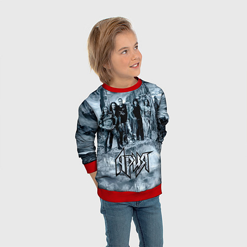 Детский свитшот Группа Ария / 3D-Красный – фото 3