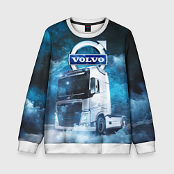 Свитшот детский Volvo truck, цвет: 3D-белый