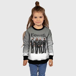 Свитшот детский Кукрыниксы рок группа, цвет: 3D-черный — фото 2