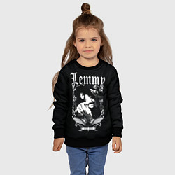 Свитшот детский RIP Lemmy, цвет: 3D-черный — фото 2