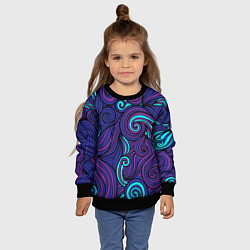 Свитшот детский Загадочный лес, цвет: 3D-черный — фото 2