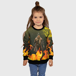 Свитшот детский Воин Sekiro shadows die twice Z, цвет: 3D-черный — фото 2