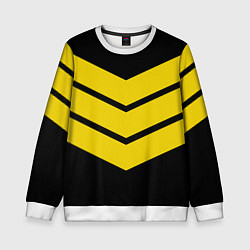 Свитшот детский Три полоски, цвет: 3D-белый