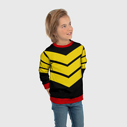 Свитшот детский Три полоски, цвет: 3D-красный — фото 2