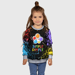 Свитшот детский SIMPLE DIMPLE ИГРУШКА, цвет: 3D-меланж — фото 2
