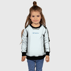 Свитшот детский Скафандр SpaсeX, цвет: 3D-черный — фото 2