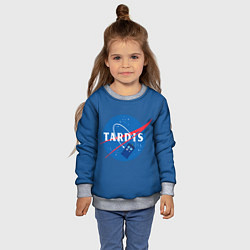 Свитшот детский Тардис в космосе, цвет: 3D-меланж — фото 2