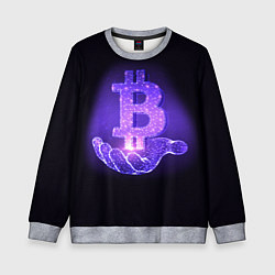 Детский свитшот BITCOIN IN HAND БИТКОИН