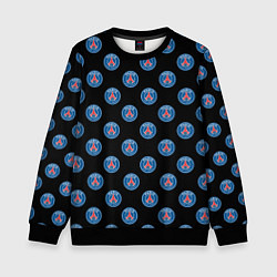Свитшот детский ПСЖ ПАТТЕРН PSG PATTERN, цвет: 3D-черный