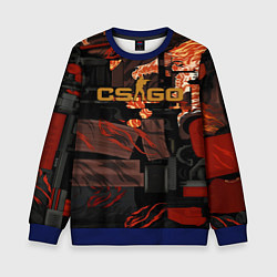 Свитшот детский HOWL ВОЙ СКИН CS, цвет: 3D-синий