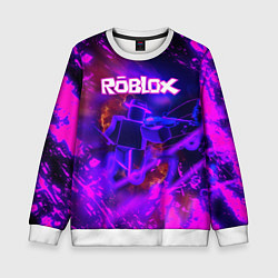 Свитшот детский MUSIC ROBLOX РОБЛОКС Z, цвет: 3D-белый
