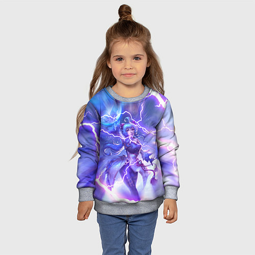 Детский свитшот Genshin Impact Геншин Импакт Z / 3D-Меланж – фото 4
