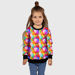 Свитшот детский Воздушные Шары, цвет: 3D-черный — фото 2