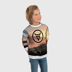 Свитшот детский ВЕЛЕС РУНЫ RUNES Z, цвет: 3D-белый — фото 2