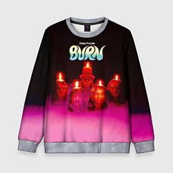 Свитшот детский Deep Purple - Burn, цвет: 3D-меланж