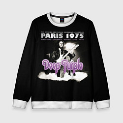 Свитшот детский Deep Purple - Paris 1975, цвет: 3D-белый