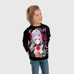 Свитшот детский Ноэлль Genshin Impact, цвет: 3D-черный — фото 2