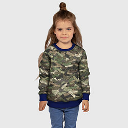 Свитшот детский Именной камуфляж Колян, цвет: 3D-синий — фото 2
