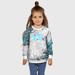 Свитшот детский Игра в кальмара, цвет: 3D-белый — фото 2