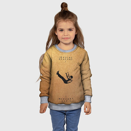 Детский свитшот Mercury Act 1 - Imagine Dragons / 3D-Меланж – фото 4