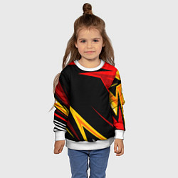 Свитшот детский Уникальные линии, цвет: 3D-белый — фото 2