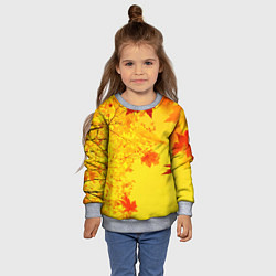 Свитшот детский ОСЕННИЕ ЦВЕТА ЗОЛОТАЯ ОСЕНЬ, цвет: 3D-меланж — фото 2