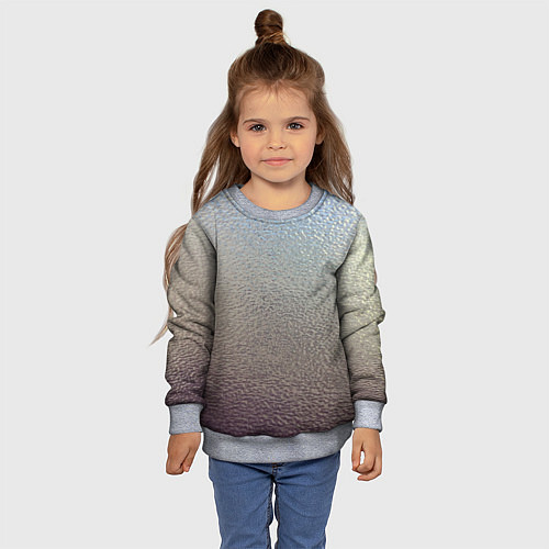 Детский свитшот Металликскин / 3D-Меланж – фото 4