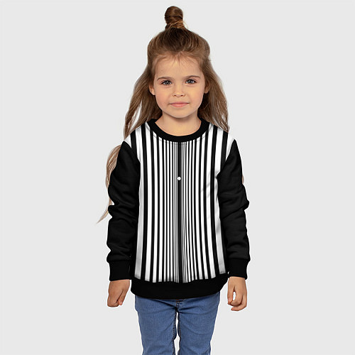 Детский свитшот Эффект Доплера / 3D-Черный – фото 4