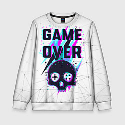 Свитшот детский Game OVER - NEON 3D, цвет: 3D-белый