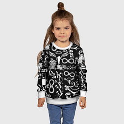 Свитшот детский ТОКИЙСКИЕ МСТИТЕЛИ ЛОГОБОМБИНГ TOKYO REVENGERS LOG, цвет: 3D-белый — фото 2