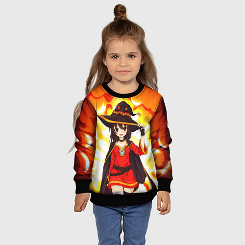 Детский свитшот Mеgumin / 3D-Черный – фото 4