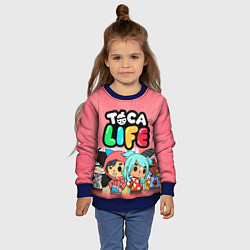 Свитшот детский Toca Life, цвет: 3D-синий — фото 2