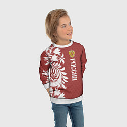 Свитшот детский Сборная России, цвет: 3D-белый — фото 2