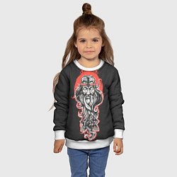 Свитшот детский Сварог Славянский, цвет: 3D-белый — фото 2