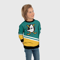 Свитшот детский Анахайм Дакс, NHL, цвет: 3D-черный — фото 2