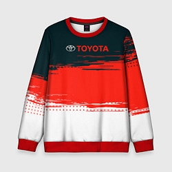Свитшот детский Toyota Texture, цвет: 3D-красный