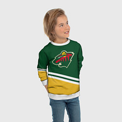 Свитшот детский Minnesota Wild NHL, цвет: 3D-белый — фото 2