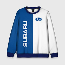 Свитшот детский Subaru, sport, цвет: 3D-синий