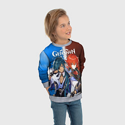 Свитшот детский КЭЙА И ДИЛЮК ГЕНШИН, цвет: 3D-меланж — фото 2