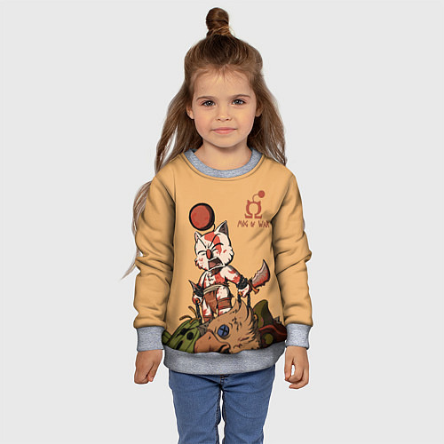 Детский свитшот Mog of War / 3D-Меланж – фото 4