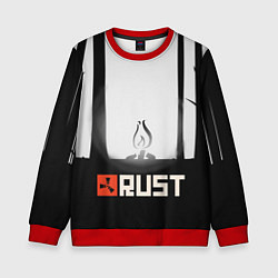 Свитшот детский Огонёк из Раста, цвет: 3D-красный