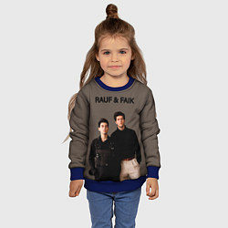 Свитшот детский Rauf & Faik Рауф и Фаик, цвет: 3D-синий — фото 2