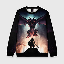 Свитшот детский Да начнётся битва, цвет: 3D-черный