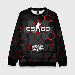 Свитшот детский CS:GO 3D плиты, цвет: 3D-черный