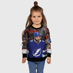 Свитшот детский Никита Кучеров, НХЛ, цвет: 3D-черный — фото 2