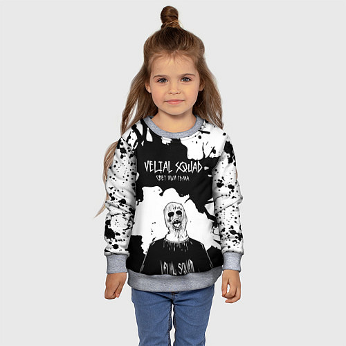 Детский свитшот Velial Squad свет или тьма, / 3D-Меланж – фото 4